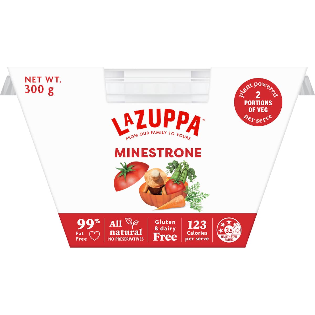 Lazuppa Soup Bowl Minestrone 300g