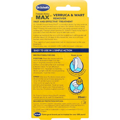 Scholl Freeze Away Max Verruca & Wart Remover Device Each