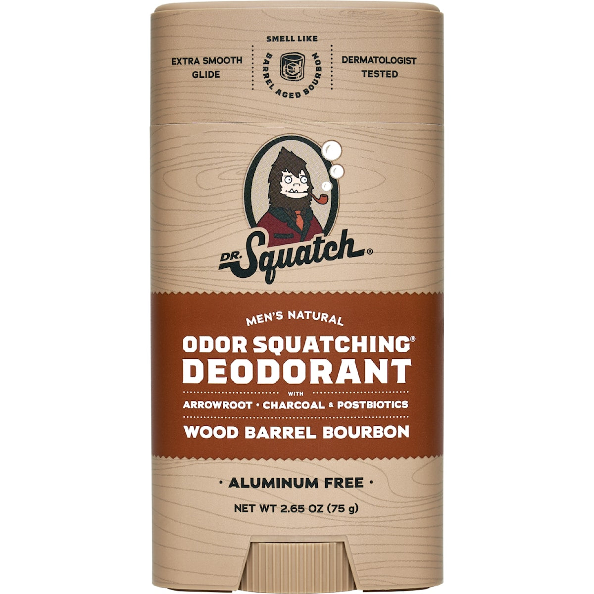 Dr Squatch Mens Natural Deodorant Wood Barrel Bourbon 75g