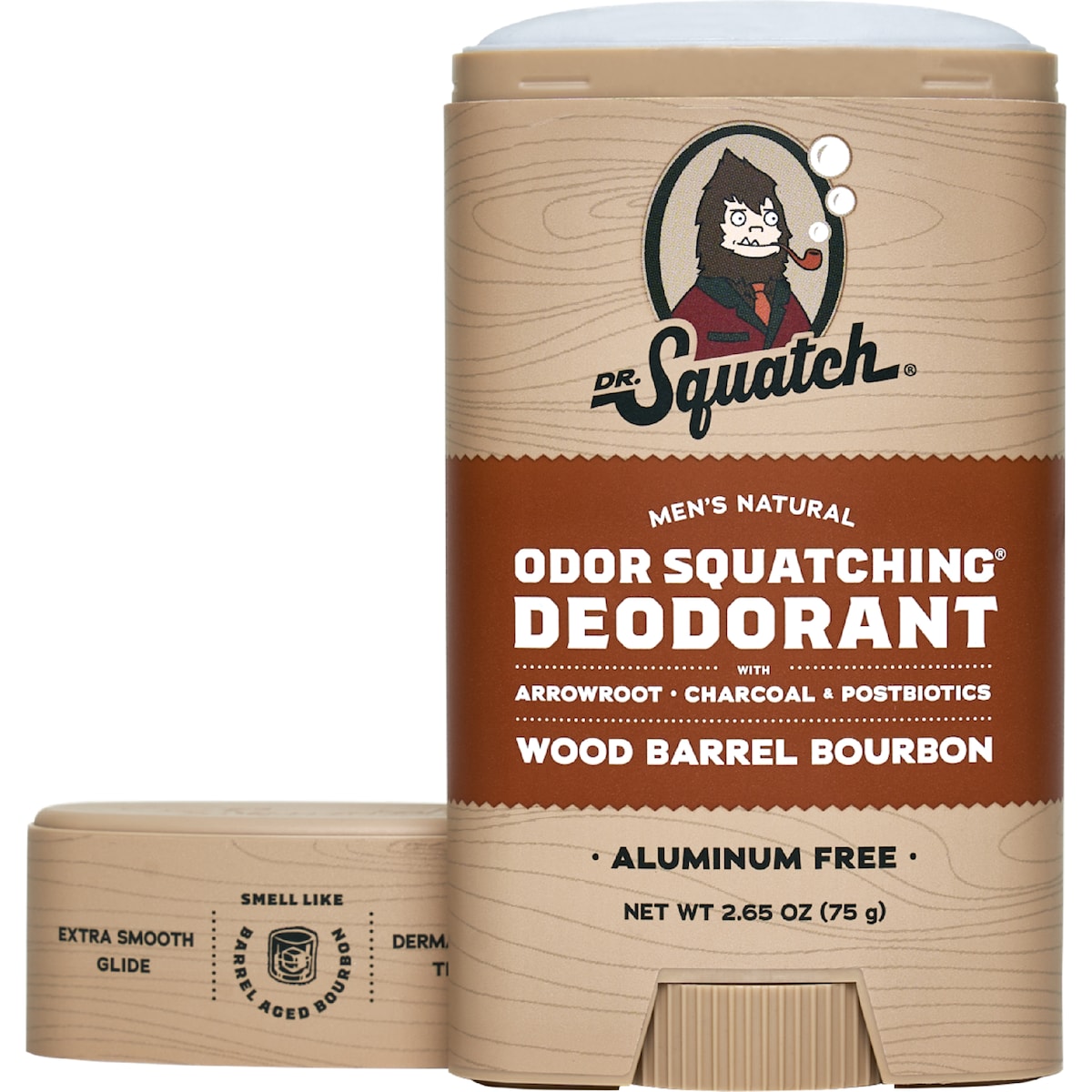 Dr Squatch Mens Natural Deodorant Wood Barrel Bourbon 75g
