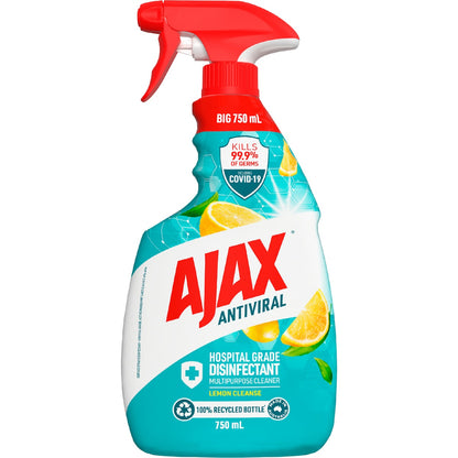 Ajax Antiviral Disinfectant Spray Lemon Cleanse 750ml