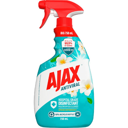 Ajax Antiviral Disinfectant Spray Spring Botanicals 750ml