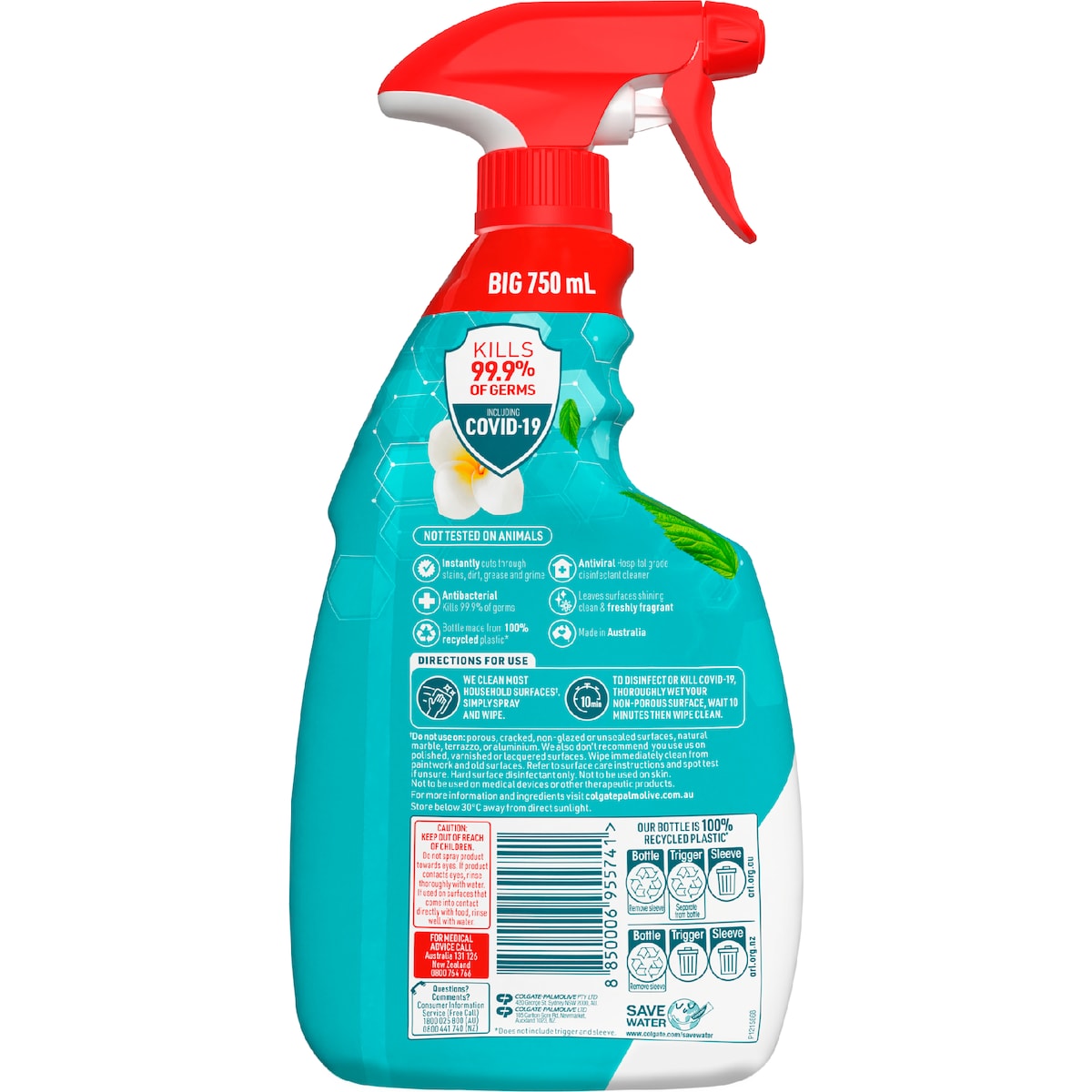 Ajax Antiviral Disinfectant Spray Spring Botanicals 750ml