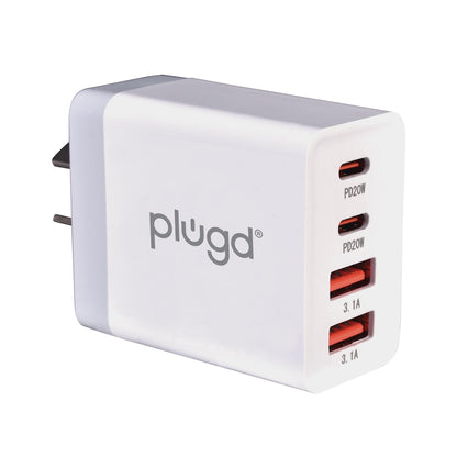 Plugd 4 In 1 Wall Charger Usb A & C Each