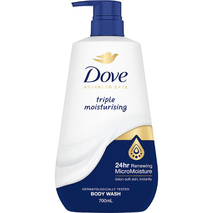Dove Advanced Body Wash Triple Moisturising 700ml