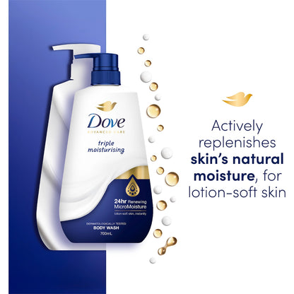 Dove Advanced Body Wash Triple Moisturising 700ml