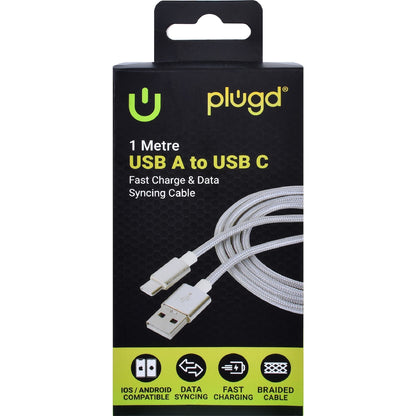 Plugd Usb A To C Cable 1m Each