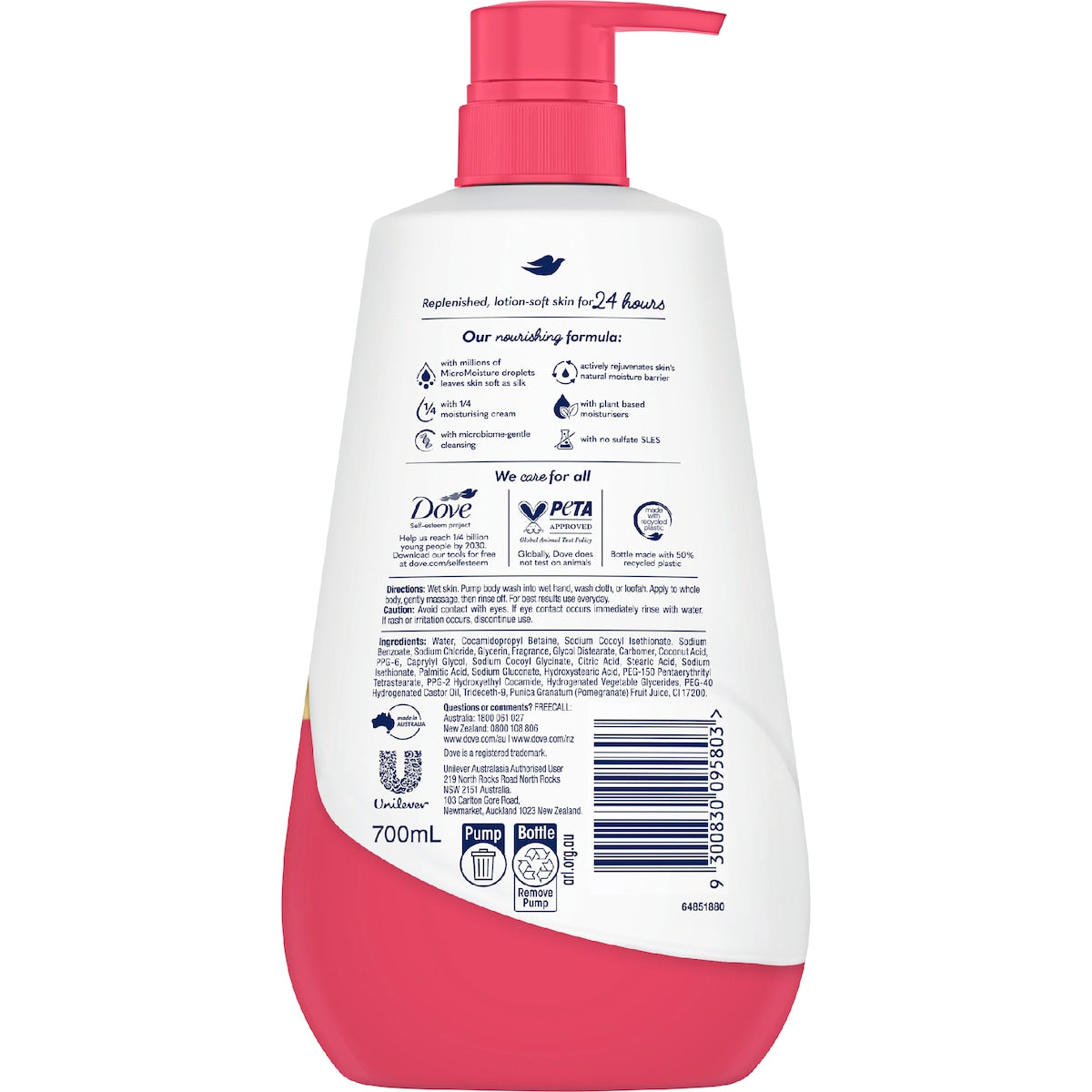Dove Advanced Body Wash Rejuvenating 700ml