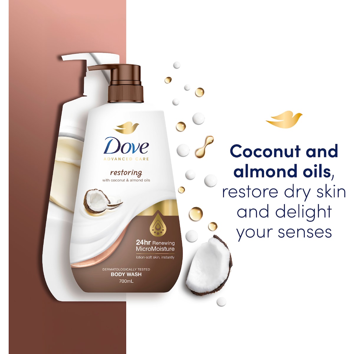 Dove Advanced Body Wash Restoring 700ml
