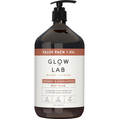 Glow Lab Body Wash Coconut & Sandalwood 1.35l