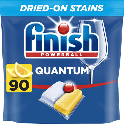 Finish Quantum Dishwashing Tablets Lemon 90 Pack