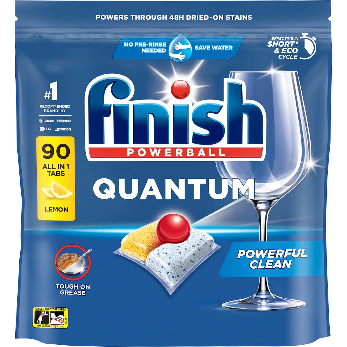 Finish Quantum Dishwashing Tablets Lemon 90 Pack