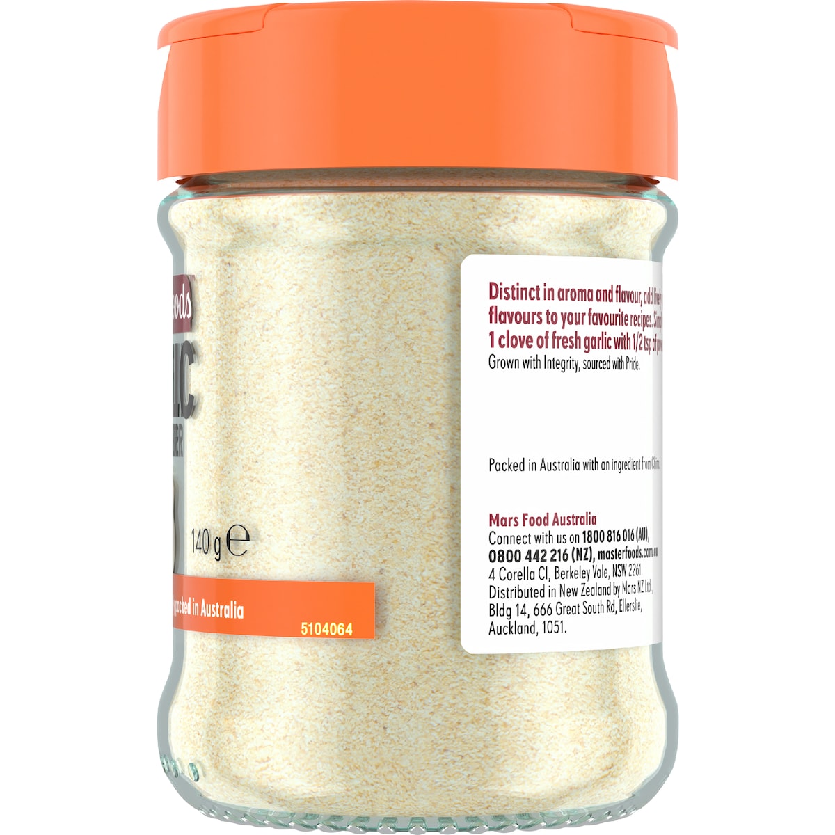 Masterfoods Garlic Powder 140g