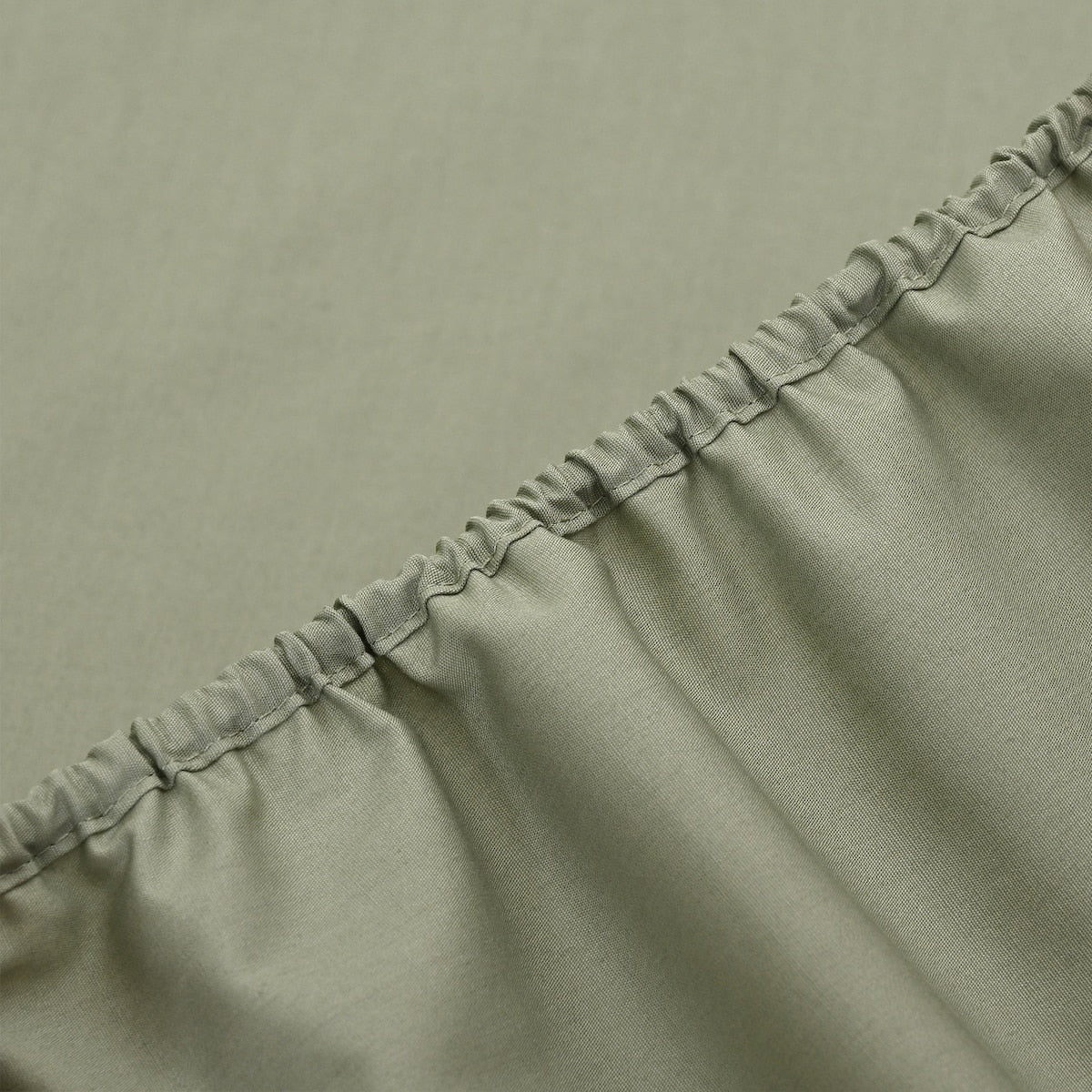 Openook 250tc Cotton Rich Fitted Sheet Double Bed Green Each
