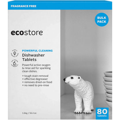 Ecostore Dishwasher Tablets Fragrance Free 80 Pack