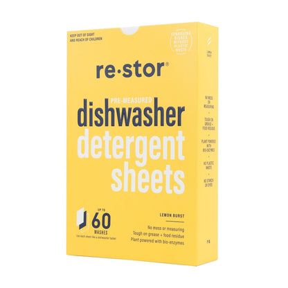 Restor Dishwasher Detergent Sheets Lemon Burst 60 Pack