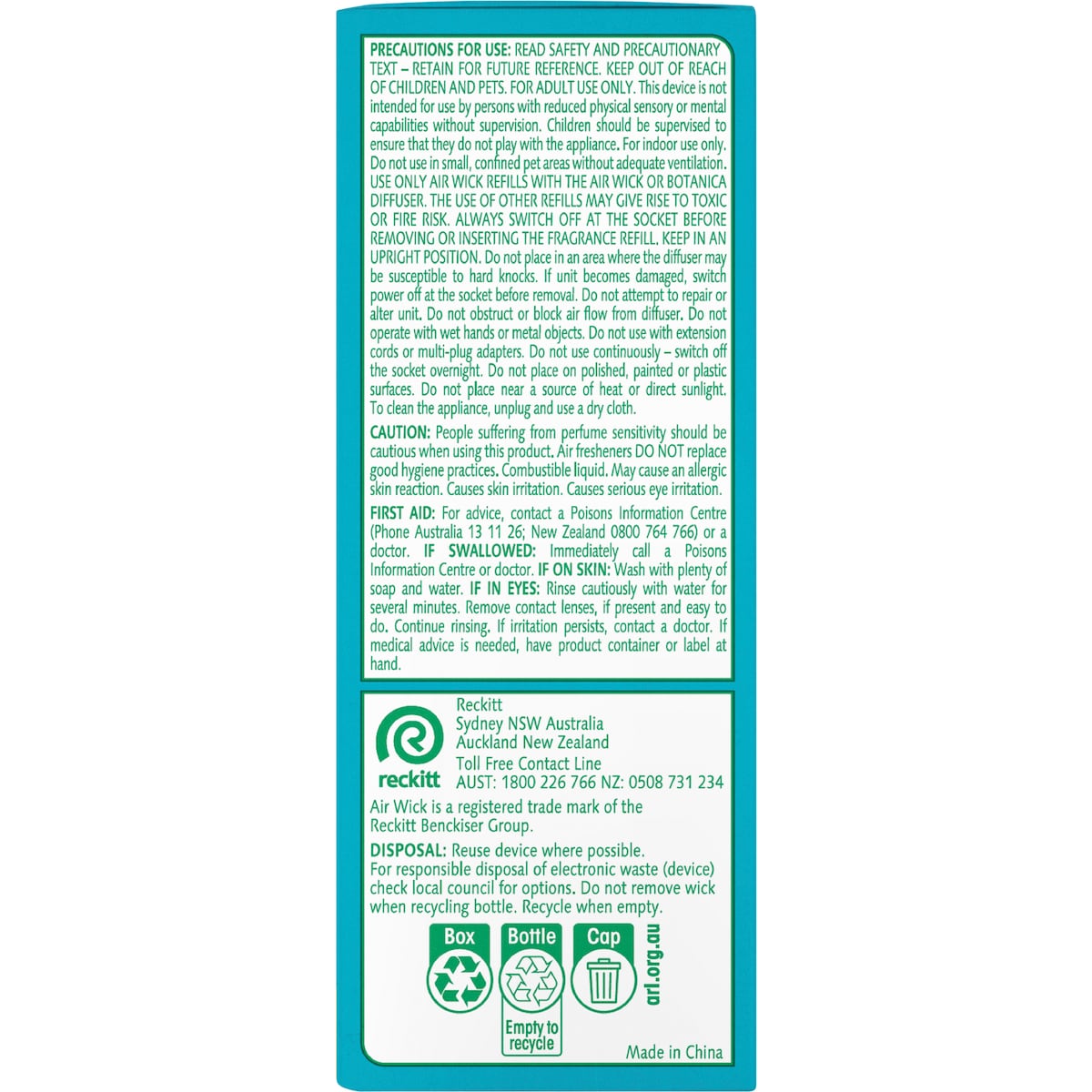 Air Wick 2x Essential Oil Ocean Waves & Sea Salt Plug In Diffuser 19ml