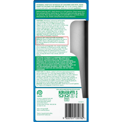 Air Wick 2x Essential Oil Auto Freshener Linen & White Orchid 228ml