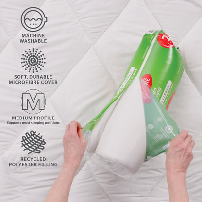 Tontine Sweet Dreams Medium Pillows Anti Allergy 2 Pack