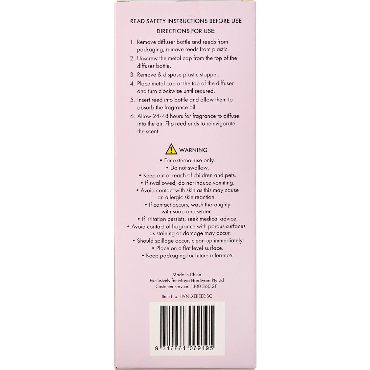 Haven Luxe Reed Diffuser Cocktail Hour Vanilla & Tonka 150ml