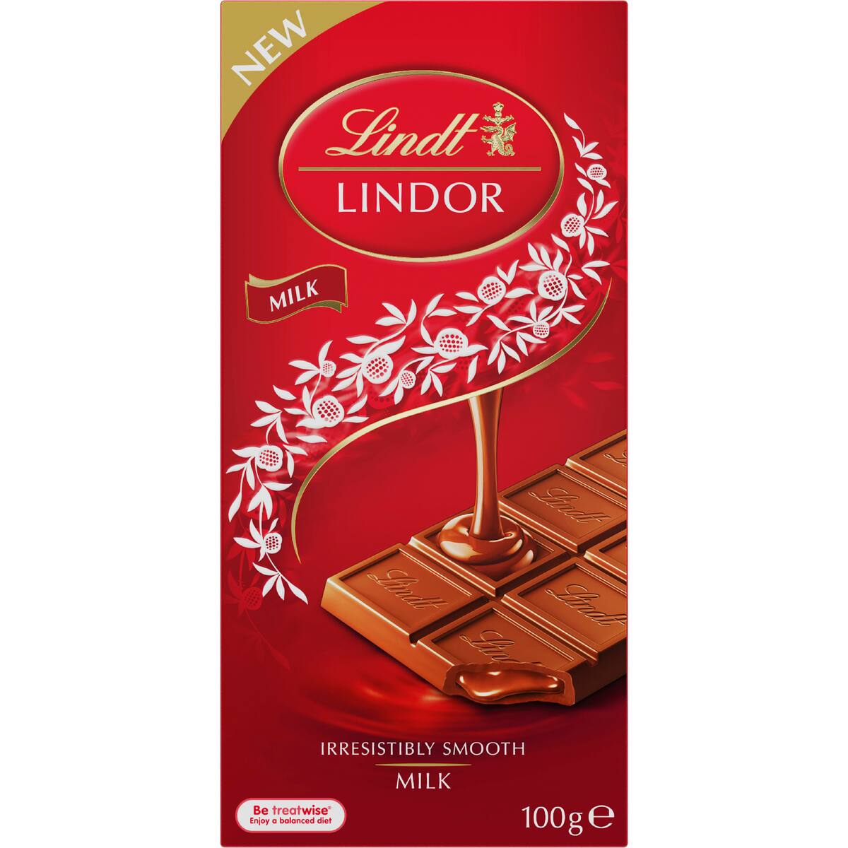 Lindt Lindor Milk Chocolate Block 100g