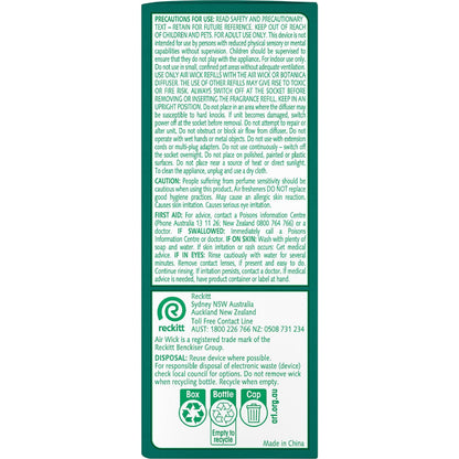Air Wick 2x Essential Oil Eucalyptus & Cedarwood Plug In Diffuser 19ml