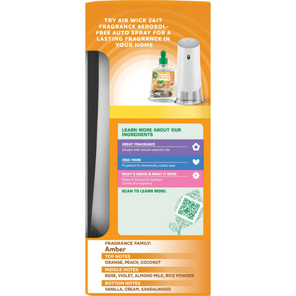 Air Wick 2x Essential Oil Auto Freshener Vanilla & Shea 228ml