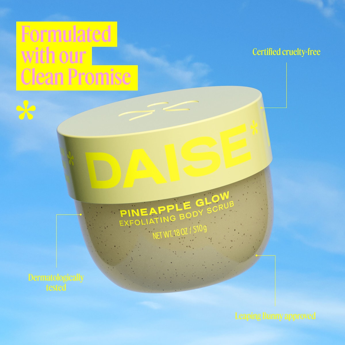 Daise Exfoliating Body Scrub Pineapple Glow 510g