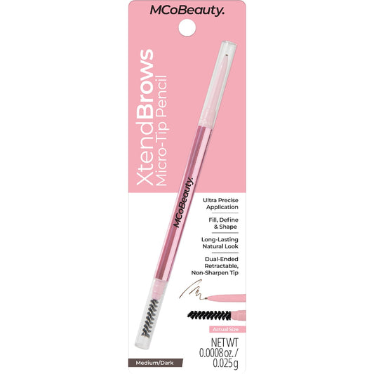 Mcobeauty Xtend Brows Micro Tip Pencil Medium/dark Each