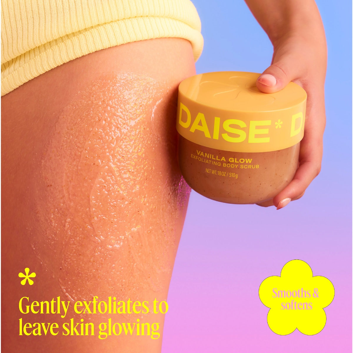 Daise Exfoliating Body Scrub Vanilla Glow 510g