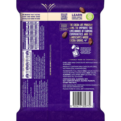 Cadbury Dairy Milk Large Fruit & Nut Chocolate Block 340g