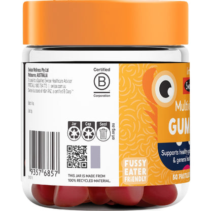 Little Swisse Multivitamin Gummies Raspberry 50 Pack