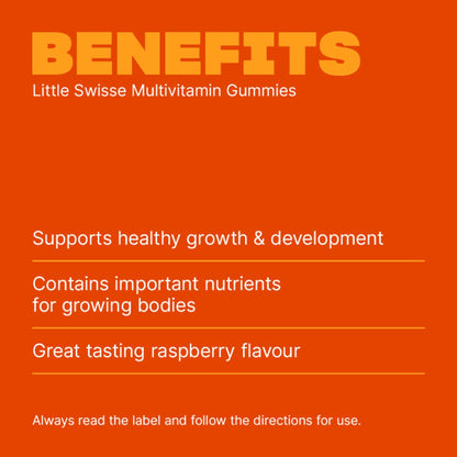 Little Swisse Multivitamin Gummies Raspberry 50 Pack
