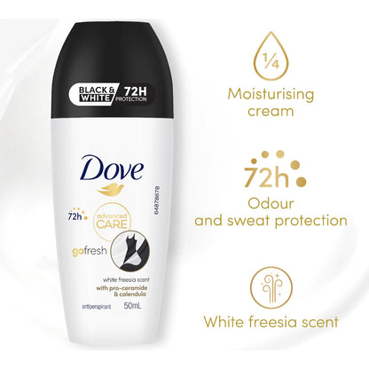 Dove Women Advanced 72hr Deodorant Roll On Invisible Dry 50ml