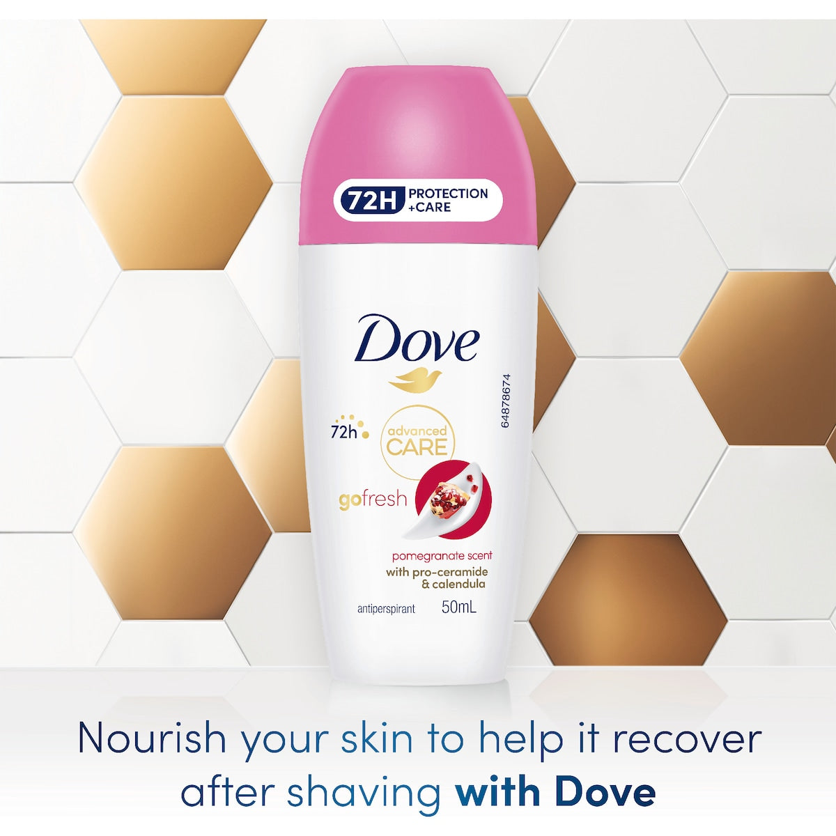 Dove Women Advanced 72hr Deodorant Roll On Pomegranate 50ml