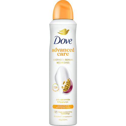 Dove Advanced Care Deodorant Passionfruit & Lemongrass 72h 250ml