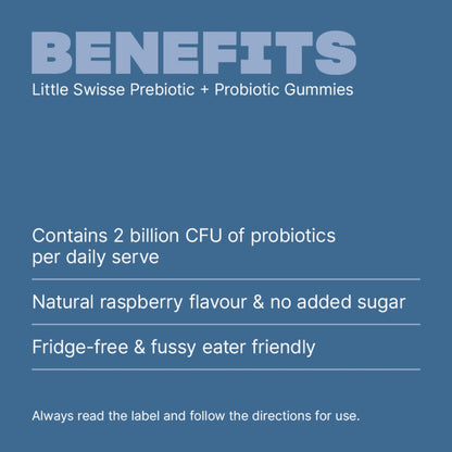 Little Swisse Prebiotic + Probiotic Gummies For Kids 100 Pack