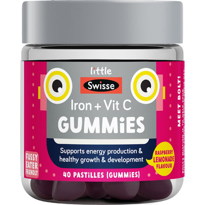 Little Swisse Iron + Vitamin C Gummies For Kids 40 Pack