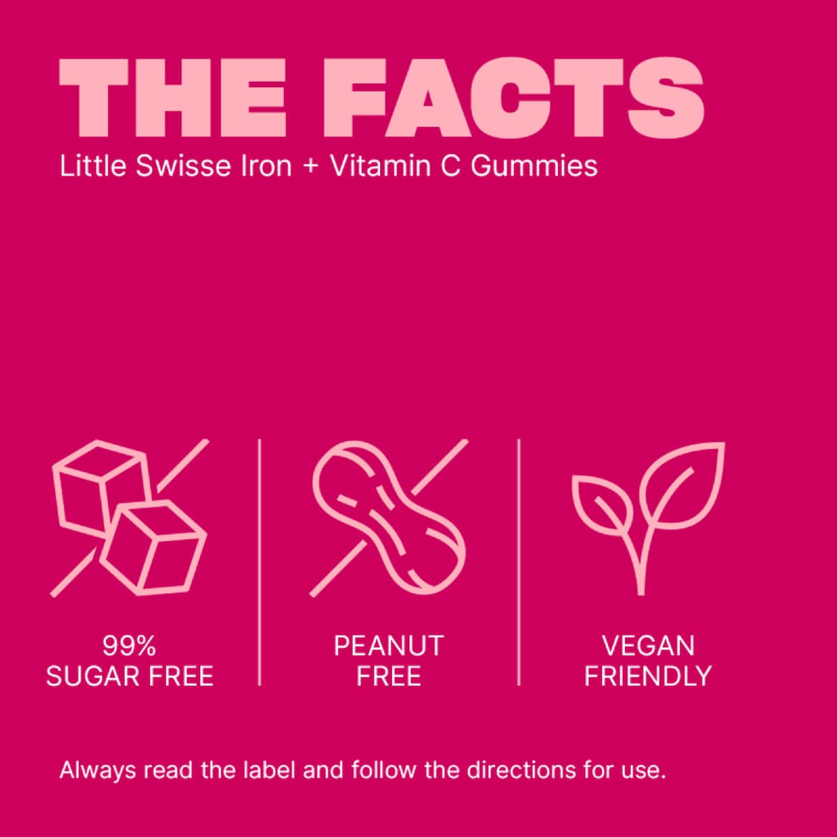 Little Swisse Iron + Vitamin C Gummies For Kids 40 Pack