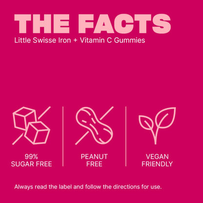 Little Swisse Iron + Vitamin C Gummies For Kids 40 Pack