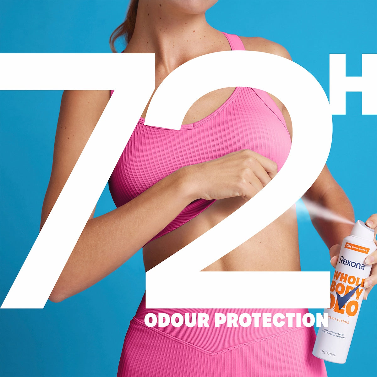 Rexona Women Whole Body Deodorant Aerosol Wild Rose 230ml
