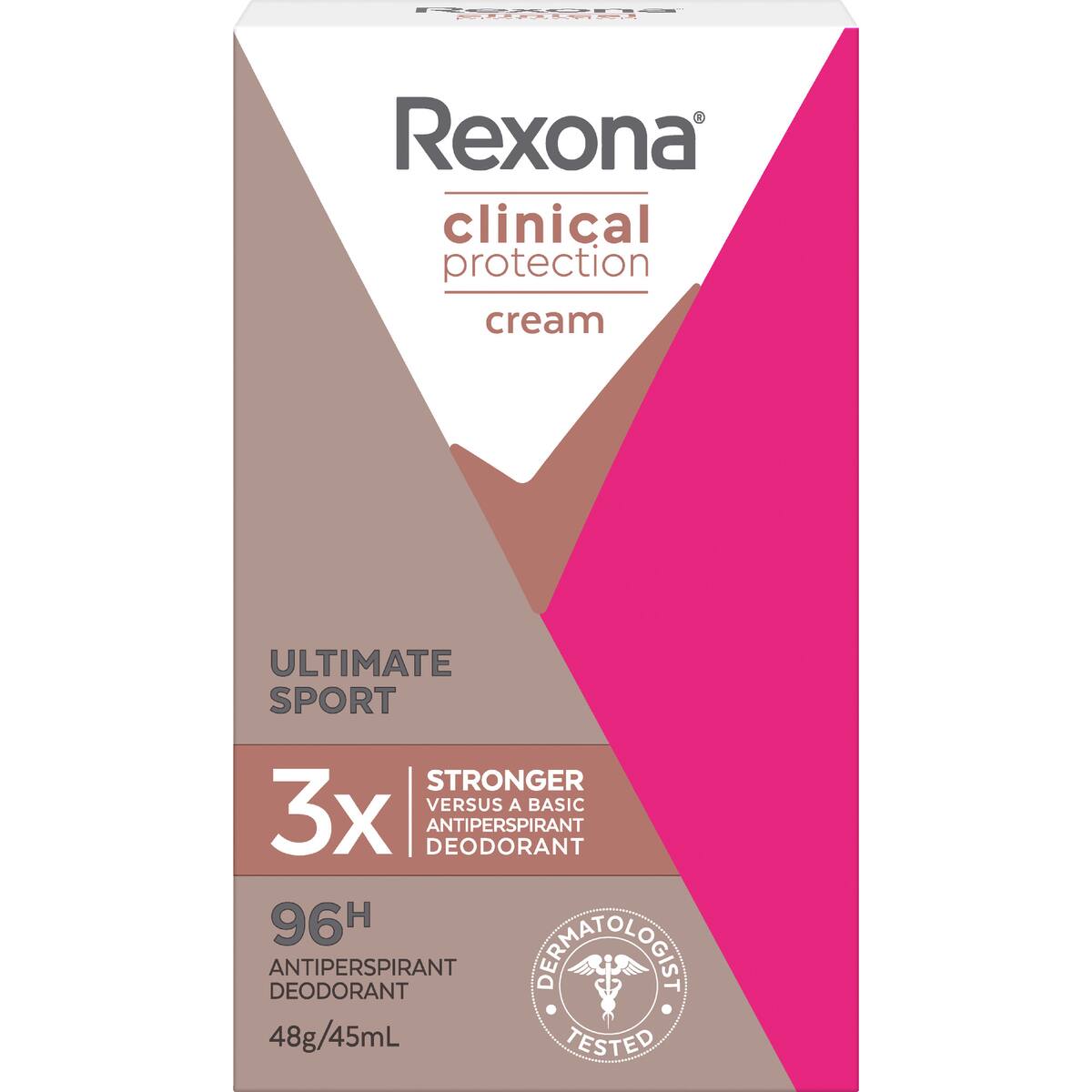 Rexona Women Clinical 96hr Deodorant Stick Sport 45ml