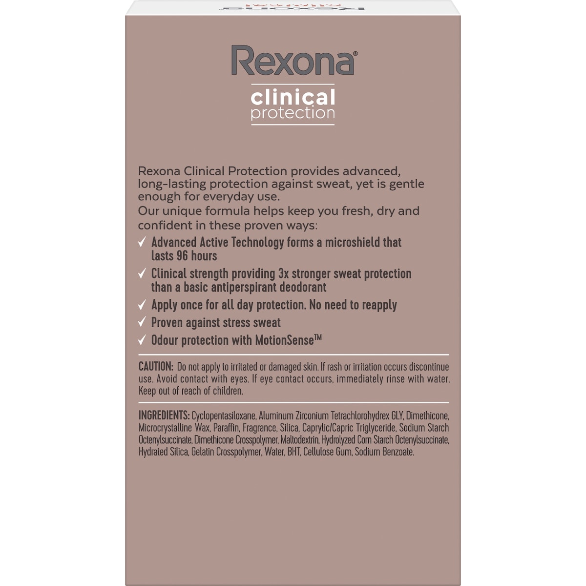 Rexona Women Clinical 96hr Deodorant Stick Sport 45ml