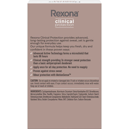 Rexona Women Clinical 96hr Deodorant Stick Sport 45ml