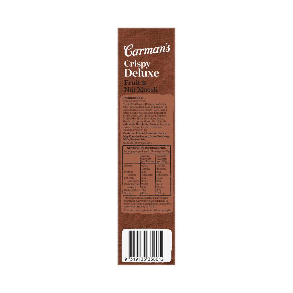 Carman's Deluxe Gluten Free Fruit & Nut Muesli - 400g