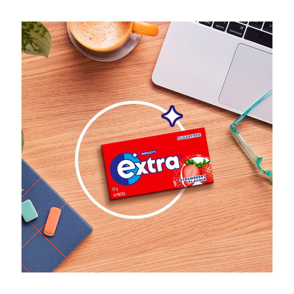 Extra Strawberry Sugar Free Chewing Gum - 27g