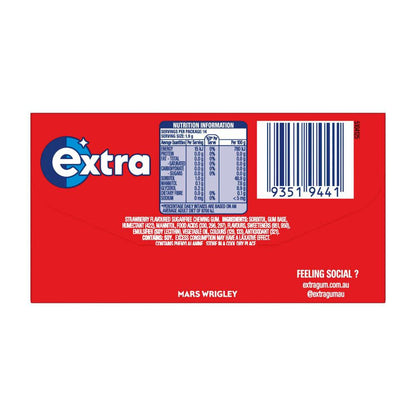 Extra Strawberry Sugar Free Chewing Gum - 27g