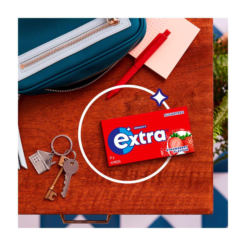 Extra Strawberry Sugar Free Chewing Gum - 27g