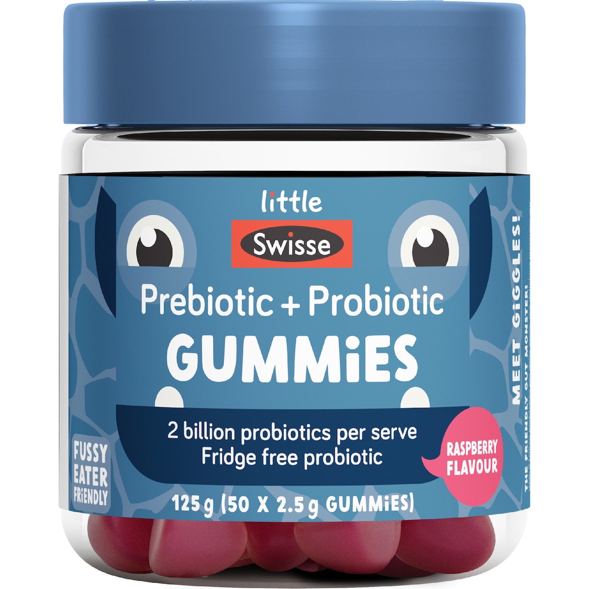 Little Swisse Prebiotic + Probiotic Gummies For Kids 50 Pack
