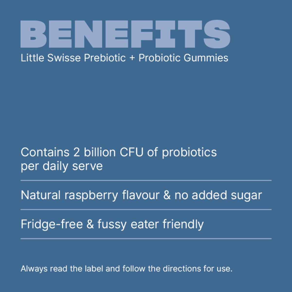 Little Swisse Prebiotic + Probiotic Gummies For Kids 50 Pack